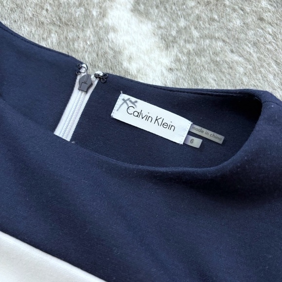 NWT Calvin Klein Color Block Sheath Dress - Picture 3 of 10